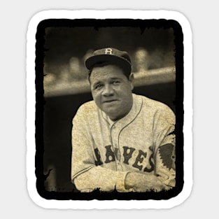 Babe Ruth Legend in Atlanta Braves Sticker